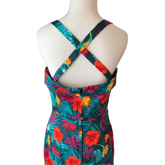 NWT Colectif Kiana Tropico Pencil Dress Pin Up Retro - Picture 7 of 12